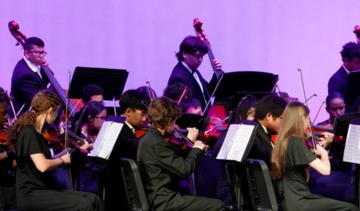 Violin section at Fall Concert