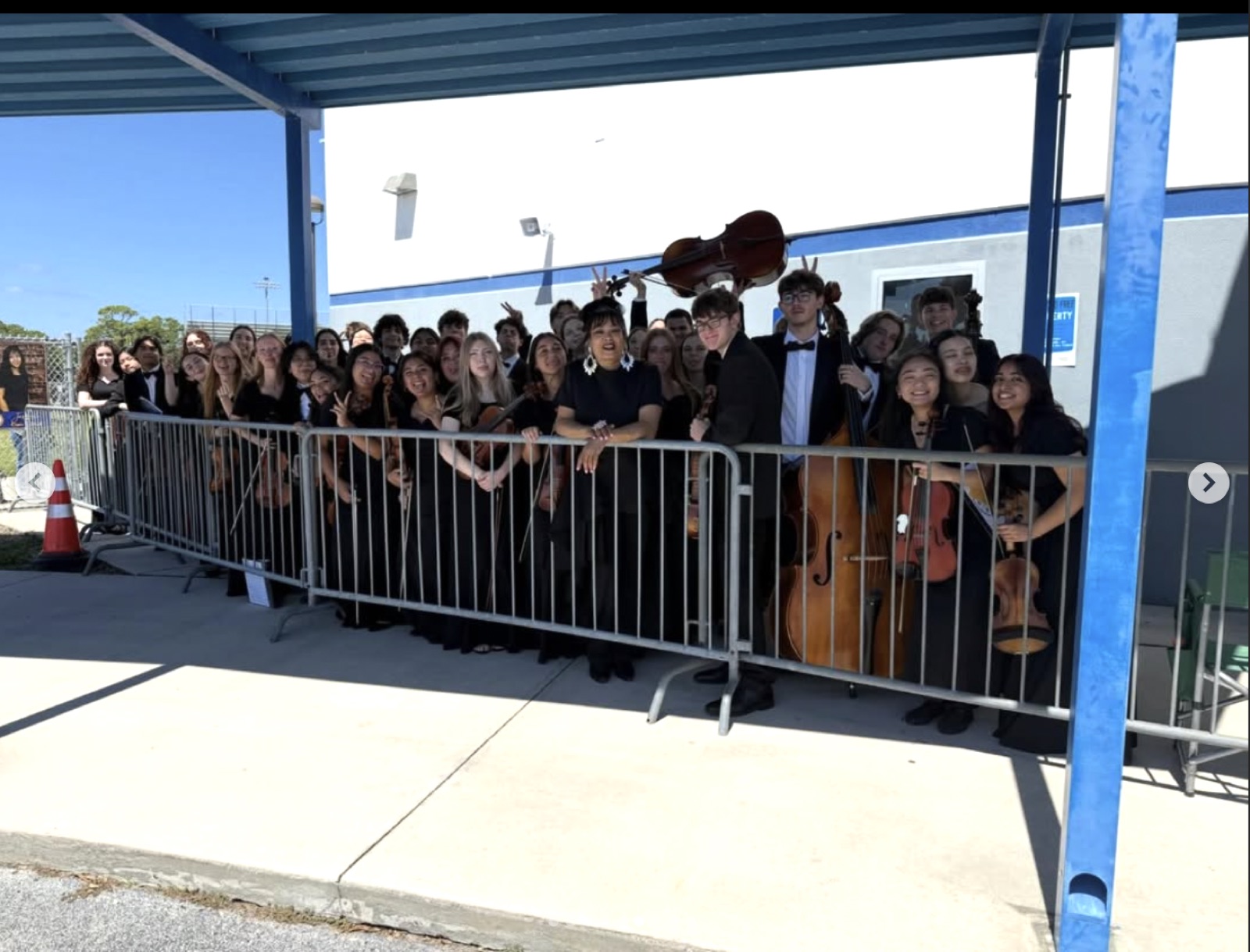 Chamber Orchestra group photo at State MPA